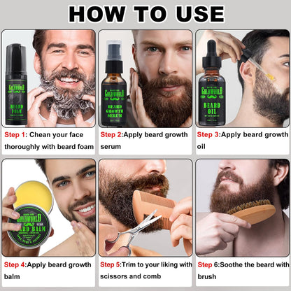 GOLDWORLD Professional Beard Grooming Kit