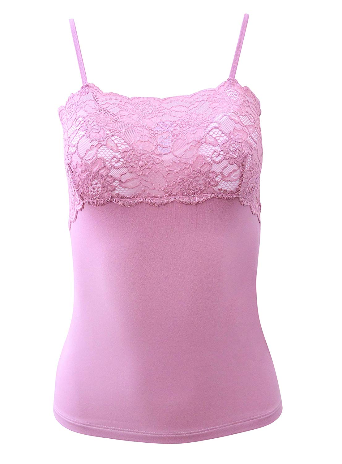 EGI Luxury Modal Women's Lace-Trimmed Camisole. Proudly Made in Italy (1135)