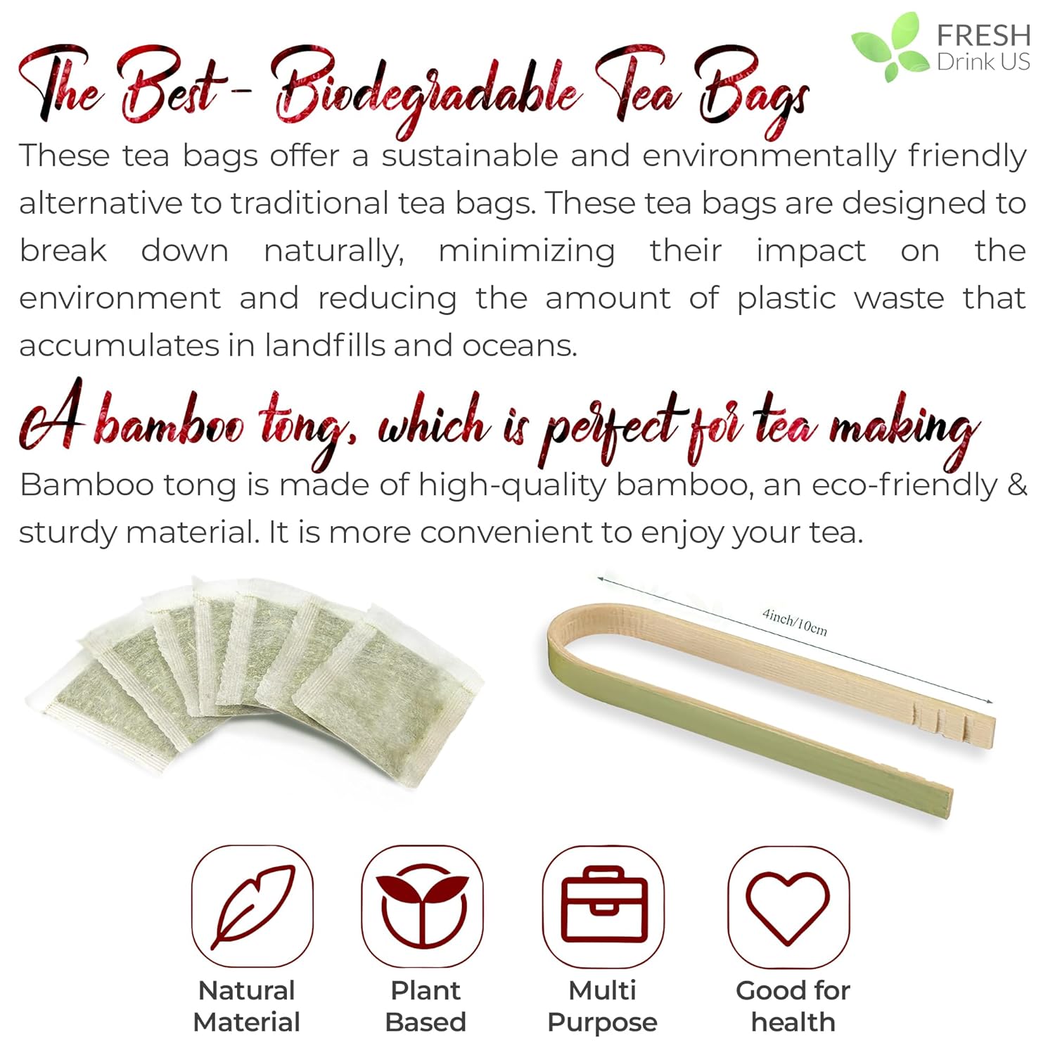 Raspberry Leaf Tea Bags, 100% Natural & Pure from Raspberry Leaves. Loose Leaf Raspberry Herbal Tea, Made with Natural Material Tea Bags, Raspberry Leaf Tea. No Sugar, No Caffeine, No Gluten, Vegan.