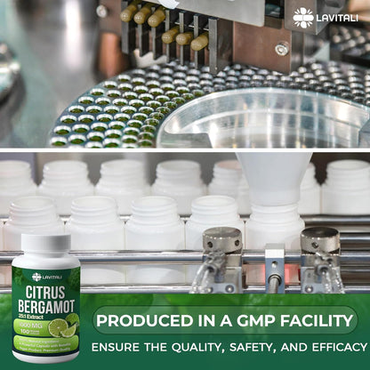Citrus Bergamot Extract Capsules, Non-GMO, Gluten-Free