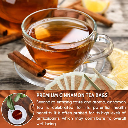 Pure Cinnamon Tea, 100% Natural & Pure Cinnamon. Cinnamon Herbal Tea. Cinnamon Stick Herbal Spice Tea. No Sugar, No Caffeine, No Gluten, Vegan.