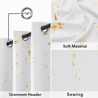 Thermal Blackout Curtains, Noise-Reducing, 2 Panels