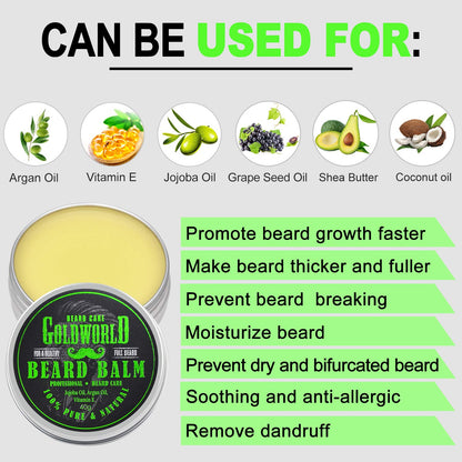 GOLDWORLD Professional Beard Grooming Kit