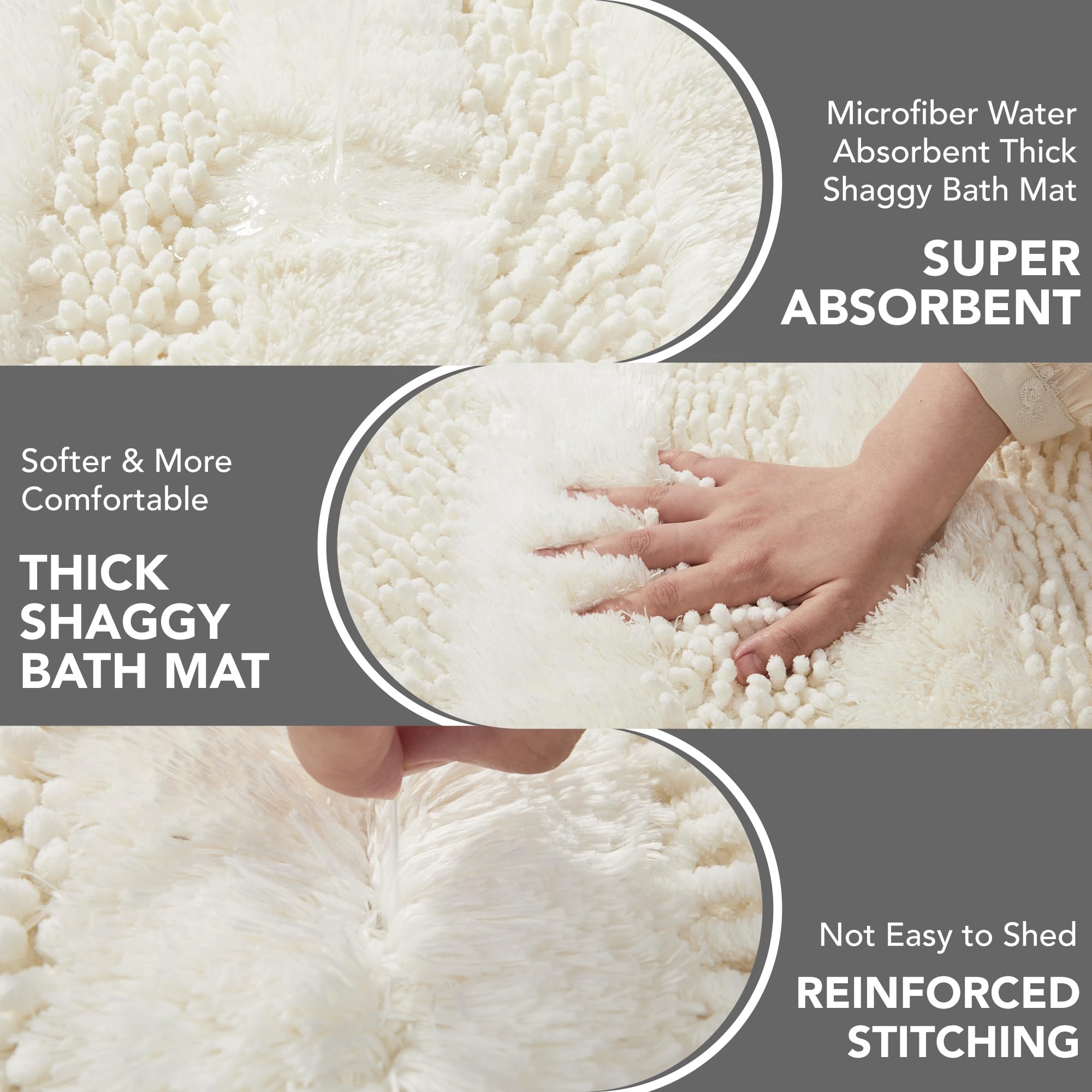 Quick Dry Plush Bathroom Rug