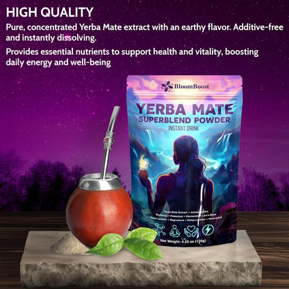 Yerba Mate Instant Tea Powder | Superfood Energy & Focus Blend