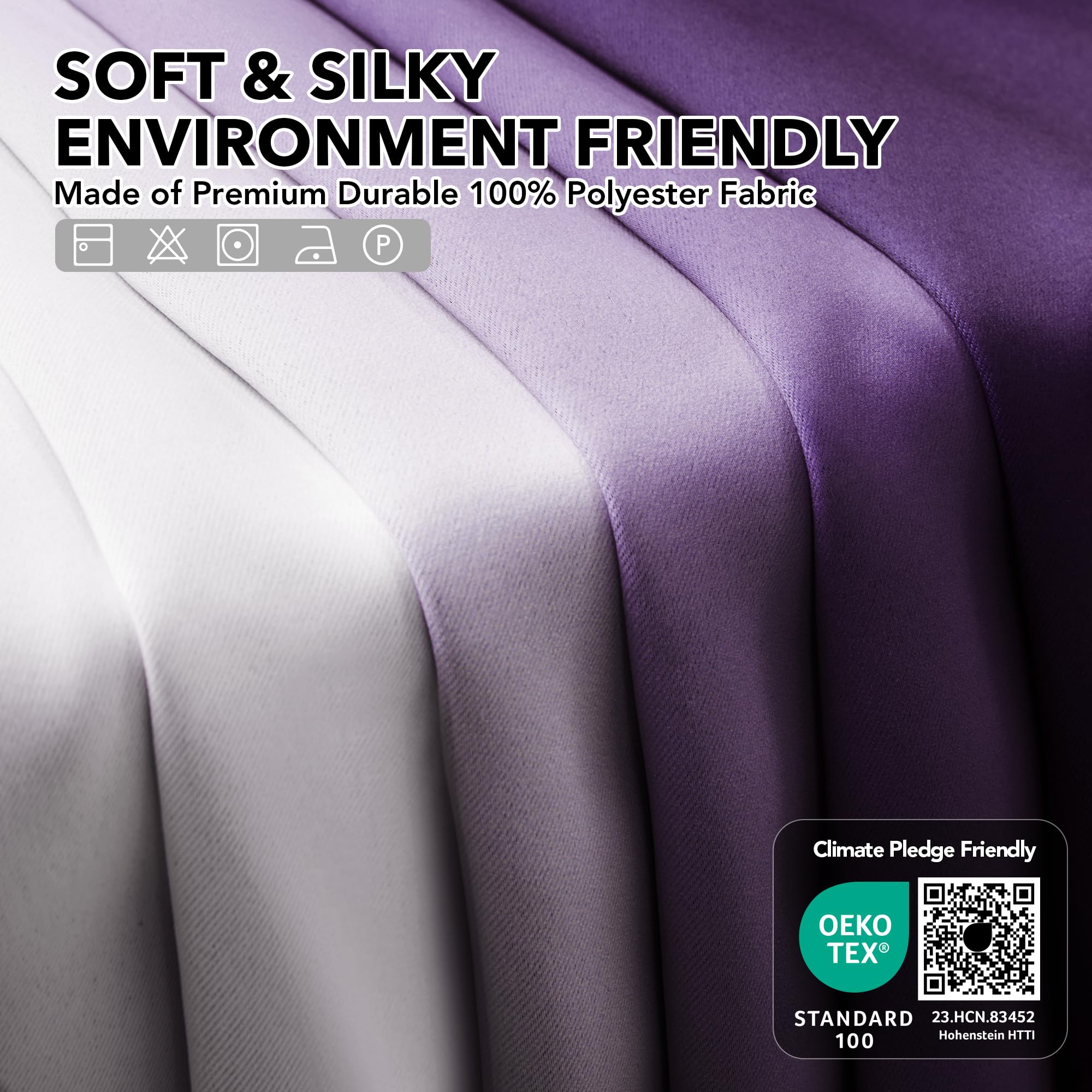 Gradient Light Blocking Room Darkening Curtains