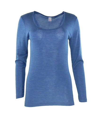 MaRe Luxury Merino Wool Blend Long Sleeve T-Shirt. Proudly Made in Italy.