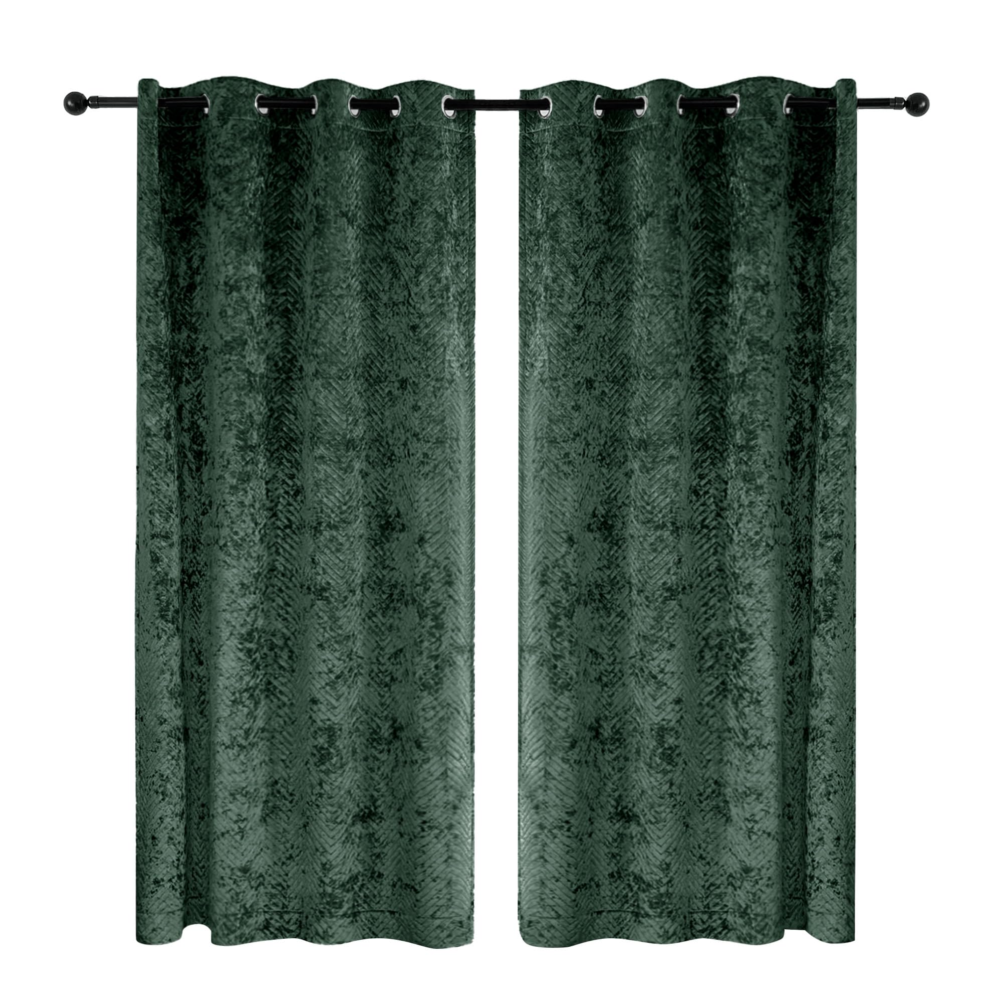 Double Layer Velvet Door Curtain, 100% Blackout, 1 Panel