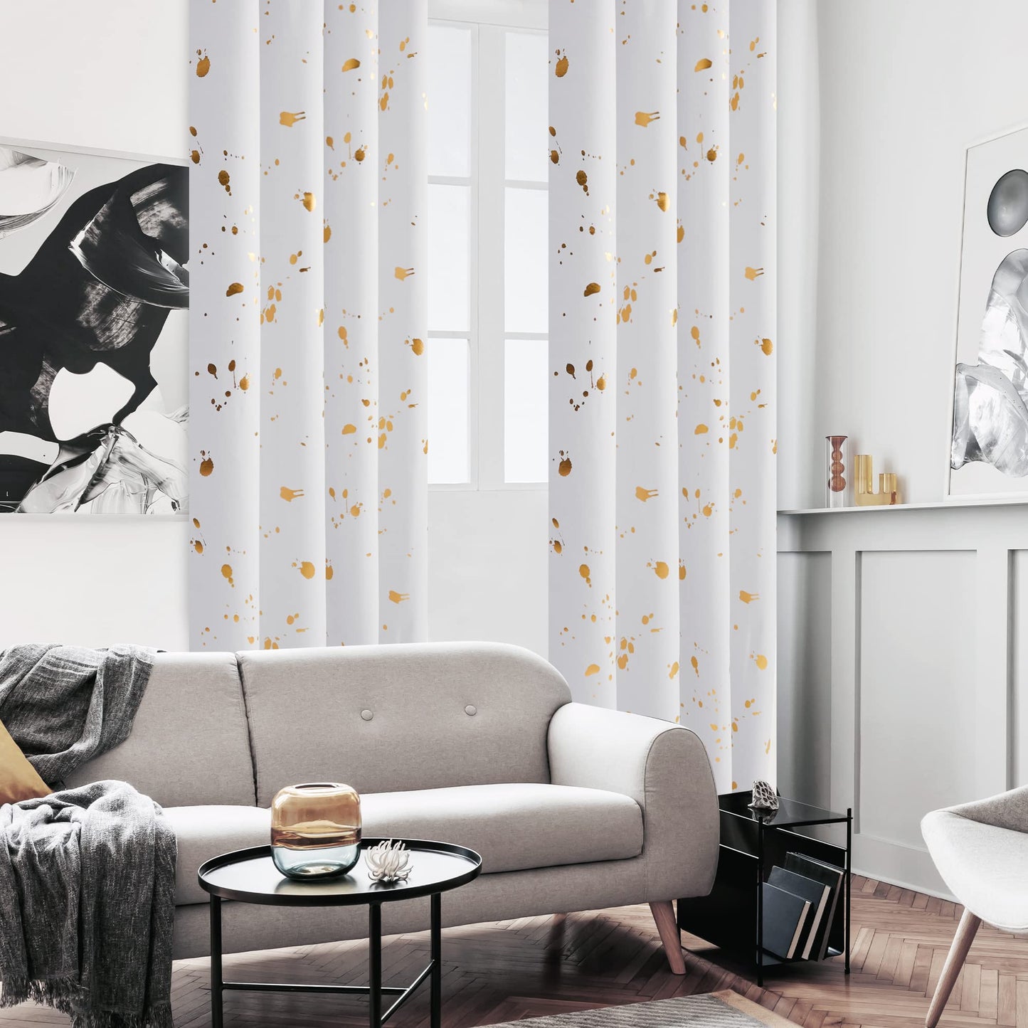 Thermal Blackout Curtains, Noise-Reducing, 2 Panels