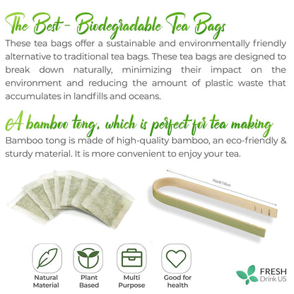 Mugwort Leaf Tea Bags, 100% Natural and Pure Mugwort Leaves, Loose Leaf Mugwort Herbal Tea, Mugwort Leaf Tea, No Sugar, No Caffeine, No Gluten, Vegan.