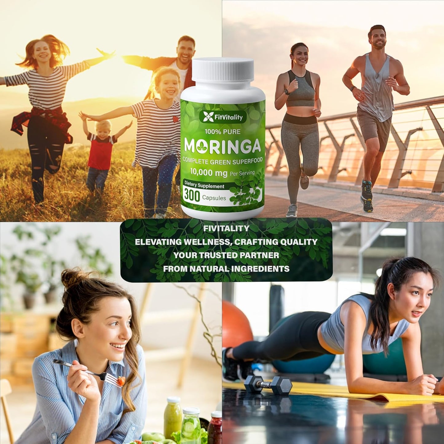 Moringa Capsules|300 Capsules|Moringa Oleifera|10,000mg