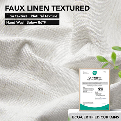 French Door Linen Blackout Curtain, 1 Panel