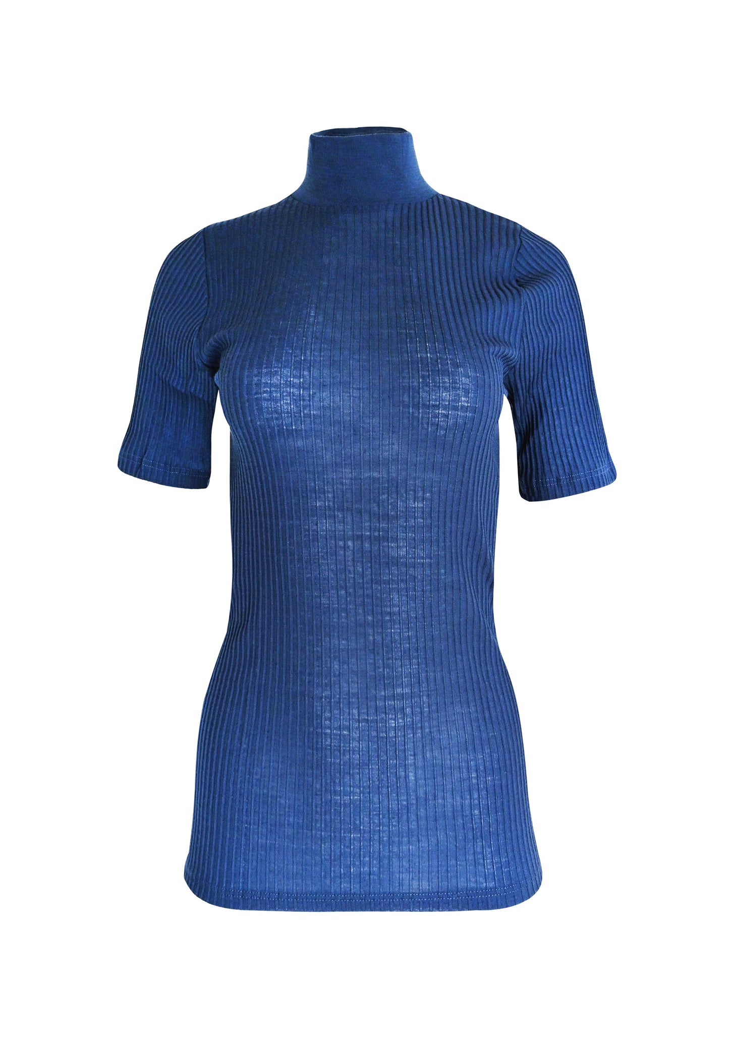 EGI Exclusive Merino Wool Blend Top with Short Sleeves. Proudly Made in Italy.