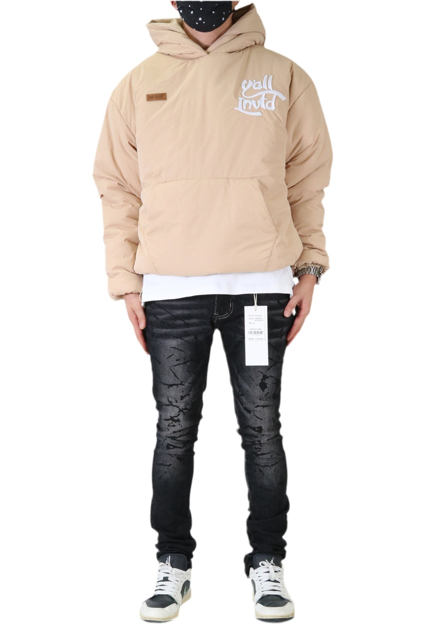 SANDS Padded Crop Style Nylon Pullover Jacket