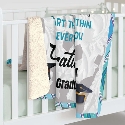 2024 Graduation Sherpa Fleece Blanket - Perfect Keepsake Gift for Grads | High-Quality, Cozy & Customizable