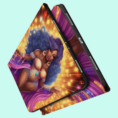 African American Women IPad Case with Apple Pencil Holder for iPad 2020 iPad Pro 2020/2021 and iPad 2020 Air4