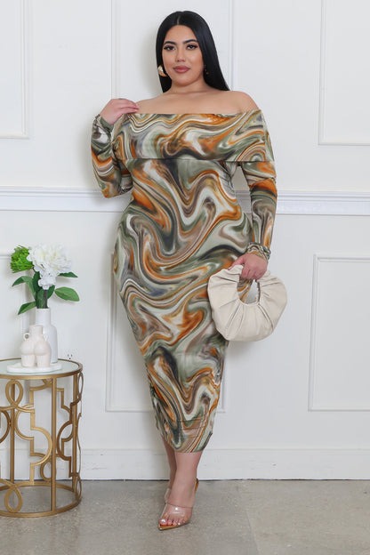 To The Beat Plus Size Dress