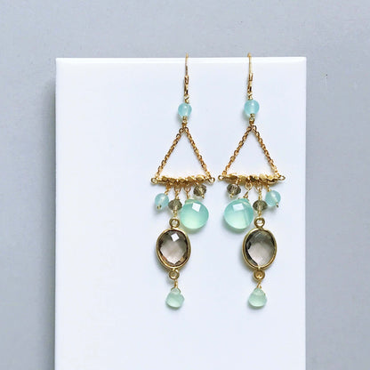 Smoky Quartz Chandie Earrings