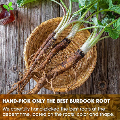 Burdock Root Powder,  Burdock Root Extract, 100% Natural & Pure from Burdock Root, Burdock Root Herbal Tea, No Additives, No Caffeine, Vegan