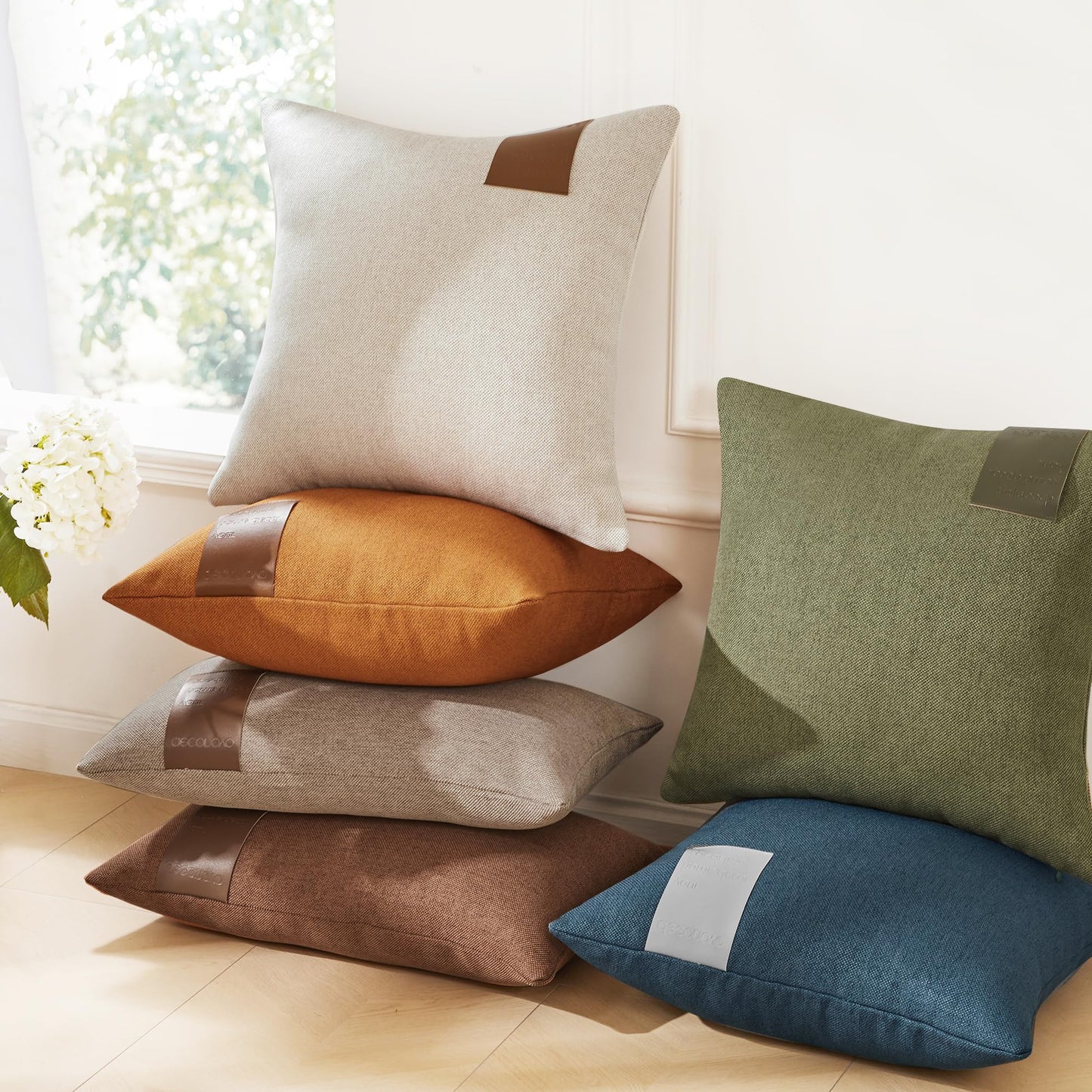 Saddle Brown Lumbar Pillow Covers, 2PCS