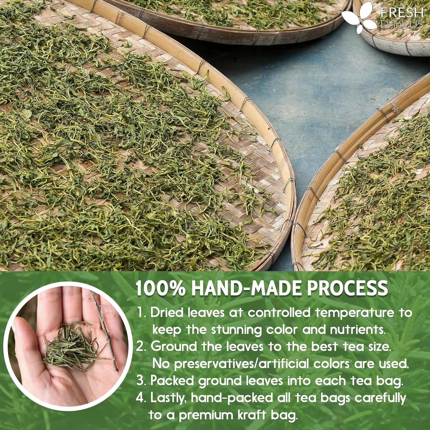 Premium Rosemary Leaves, Tea Bags, Powder, 100% Natural & Pure from Dried Rosemary Leaves, No Additives, No Caffeine, Vegan. Dried Rosemary Herb, Perfect for Seasoning, Spice Blends for Grilling & Cooking