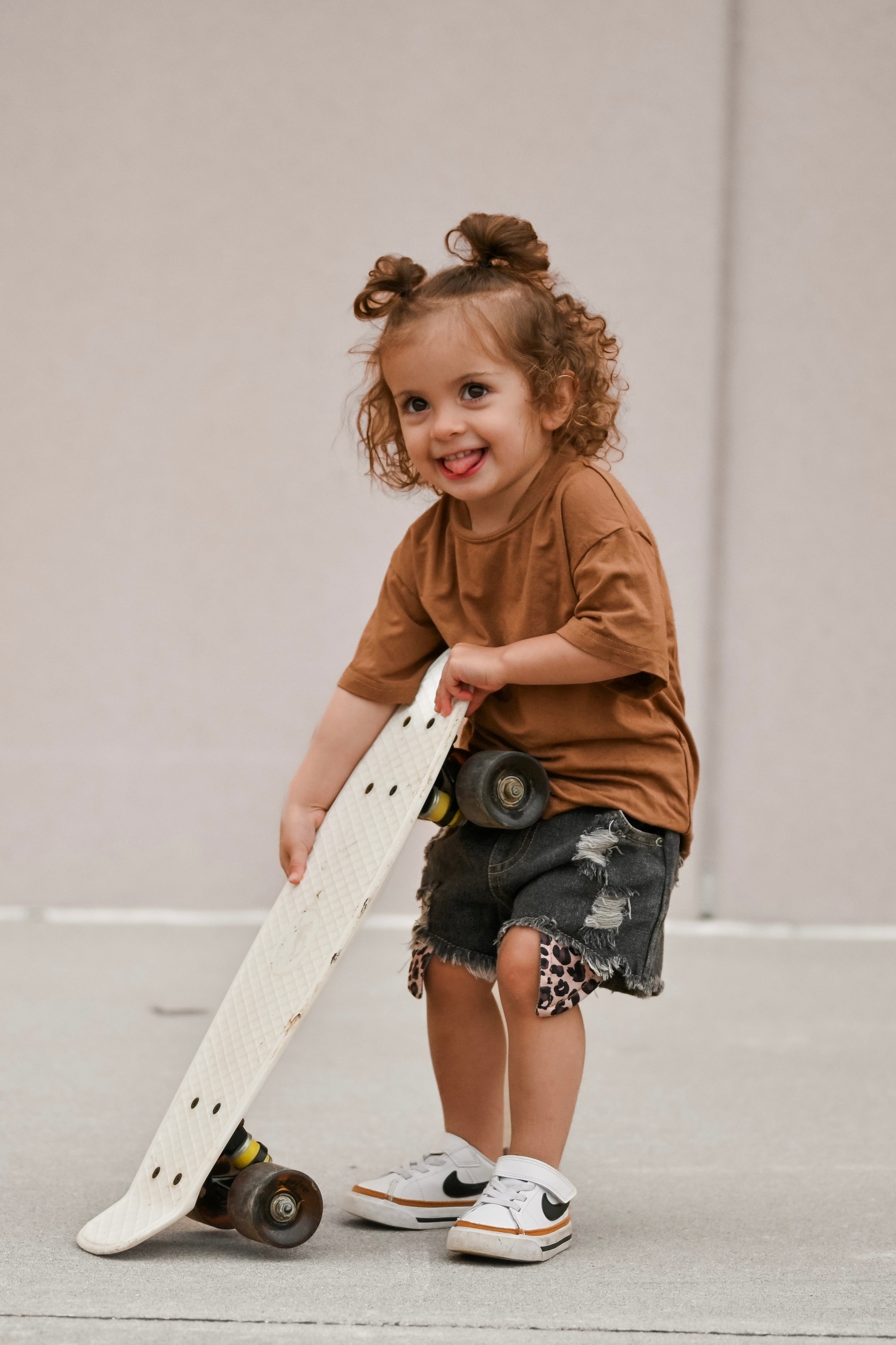 Girls Leopard Shorts