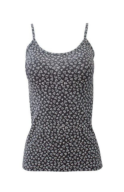 BASIC COTTON Free Spirit Premium Quality Cotton Women's Print Camisole. Proudly Made in Italy.