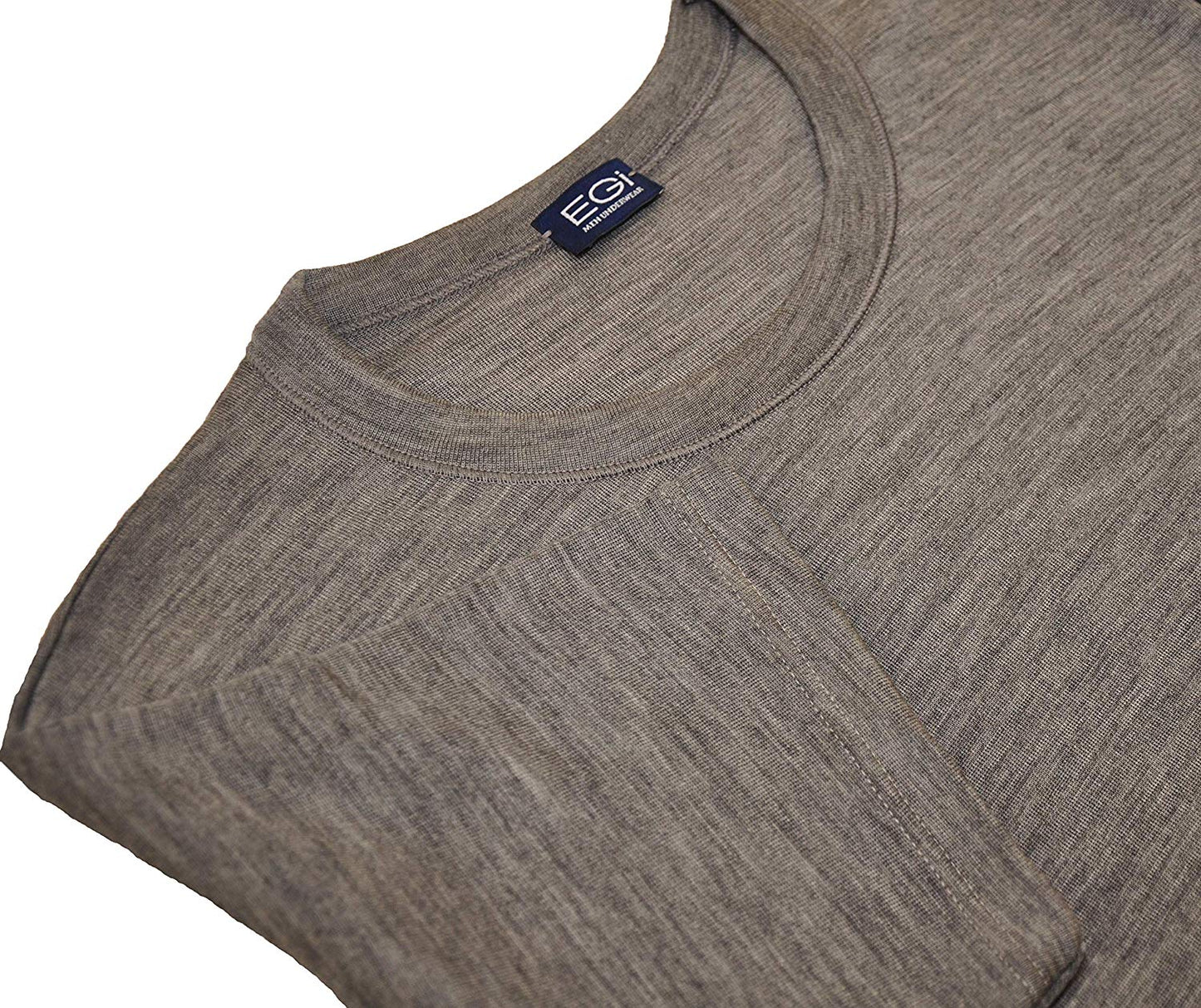 EGi Luxury Merino Wool Blend Men's Short Sleeve T-Shirt. Proudly Made in Italy.