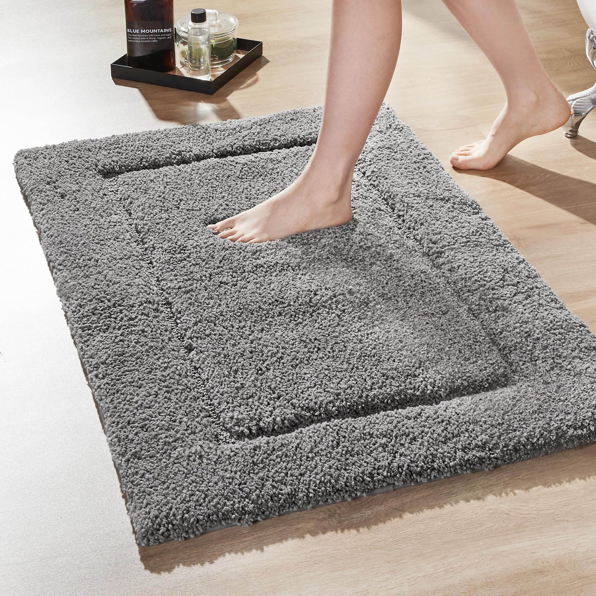 Quick Dry Plush Bathroom Rug