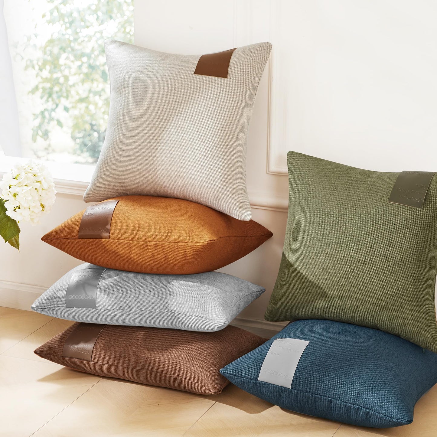 Saddle Brown Lumbar Pillow Covers, 2PCS