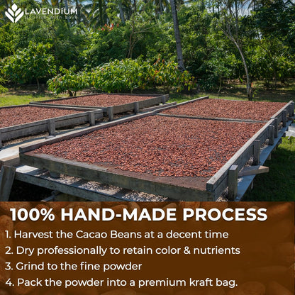 Cacao Powder, 25oz (1.56 lbs), 100% Natural & Pure, Unsweetened, Rich Chocolate Flavor, Perfect for Baking & Smoothies