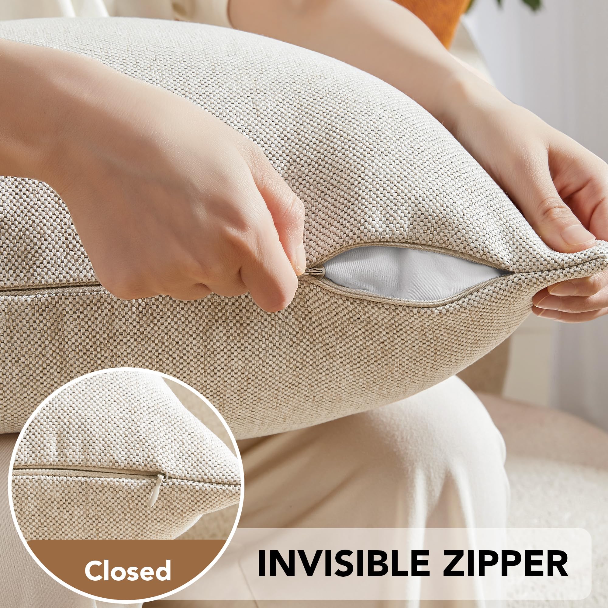 Saddle Brown Lumbar Pillow Covers, 2PCS