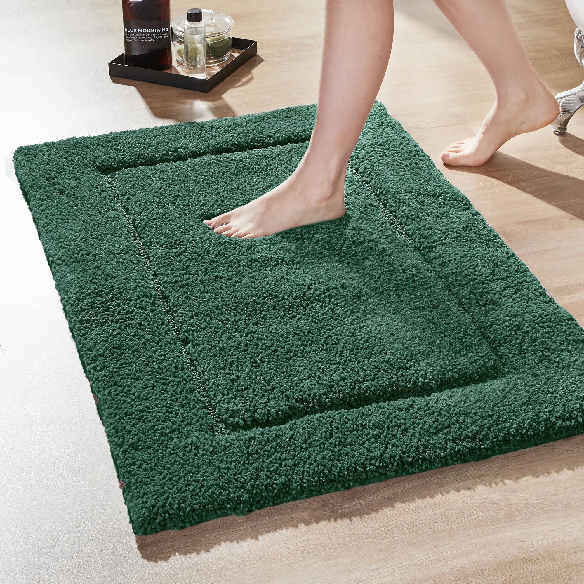 Quick Dry Plush Bathroom Rug
