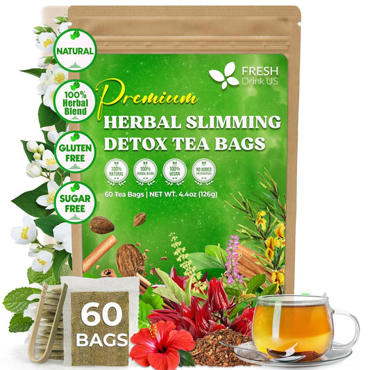 Herbal Slimming Detox Tea | Loose Leaf Blend for Daily Rituals and Clean Living