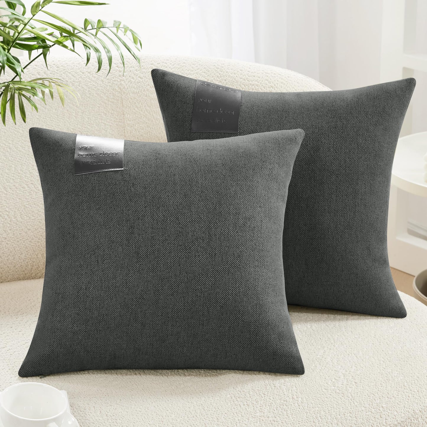 Saddle Brown Lumbar Pillow Covers, 2PCS