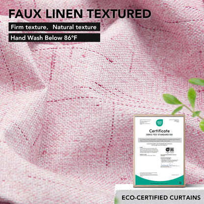 French Door Linen Blackout Curtain, 1 Panel