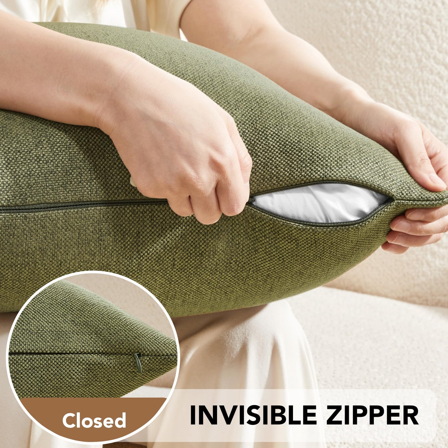 Saddle Brown Lumbar Pillow Covers, 2PCS