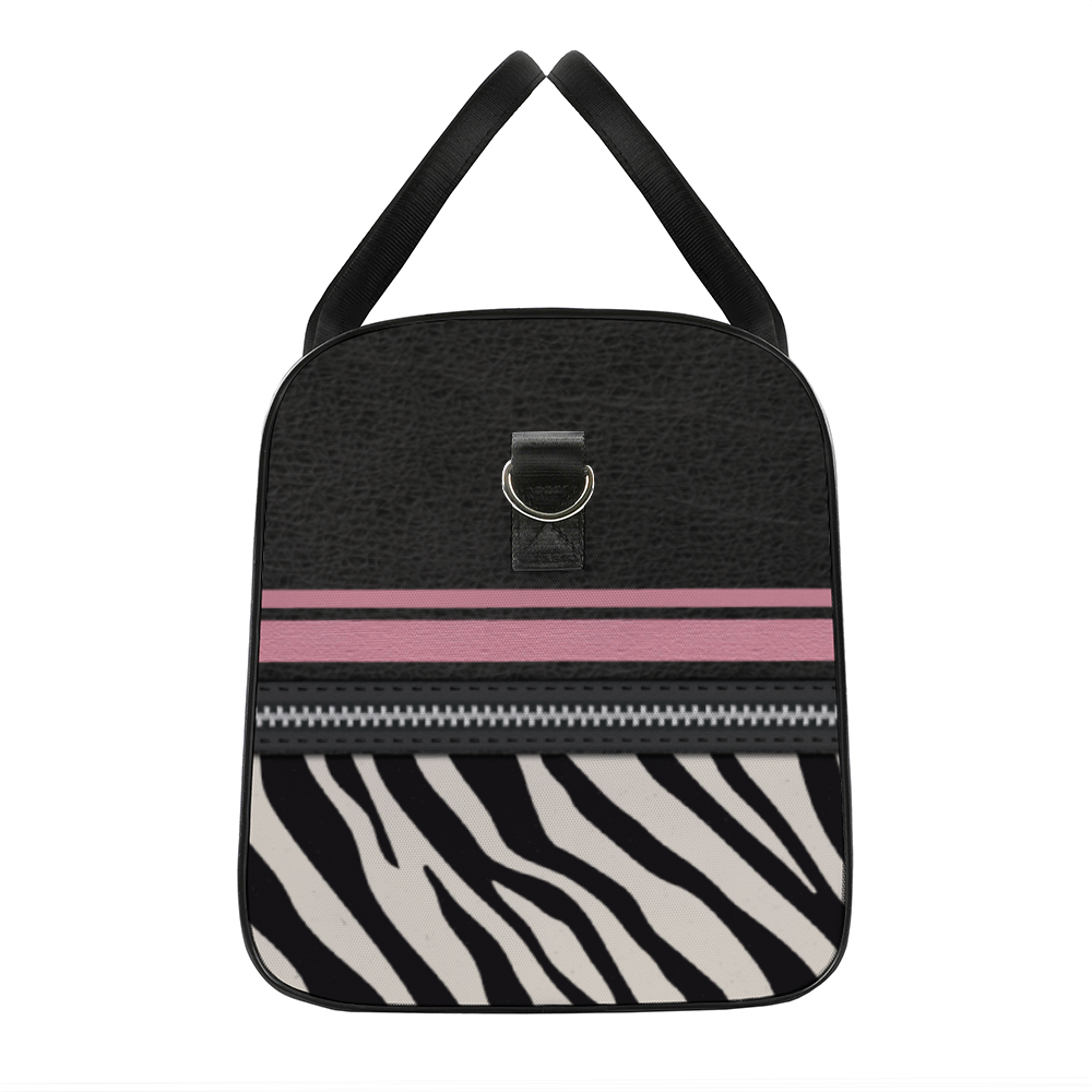 Zebra Print Large Travel Luggage Gym Bags Duffel Tote Bags