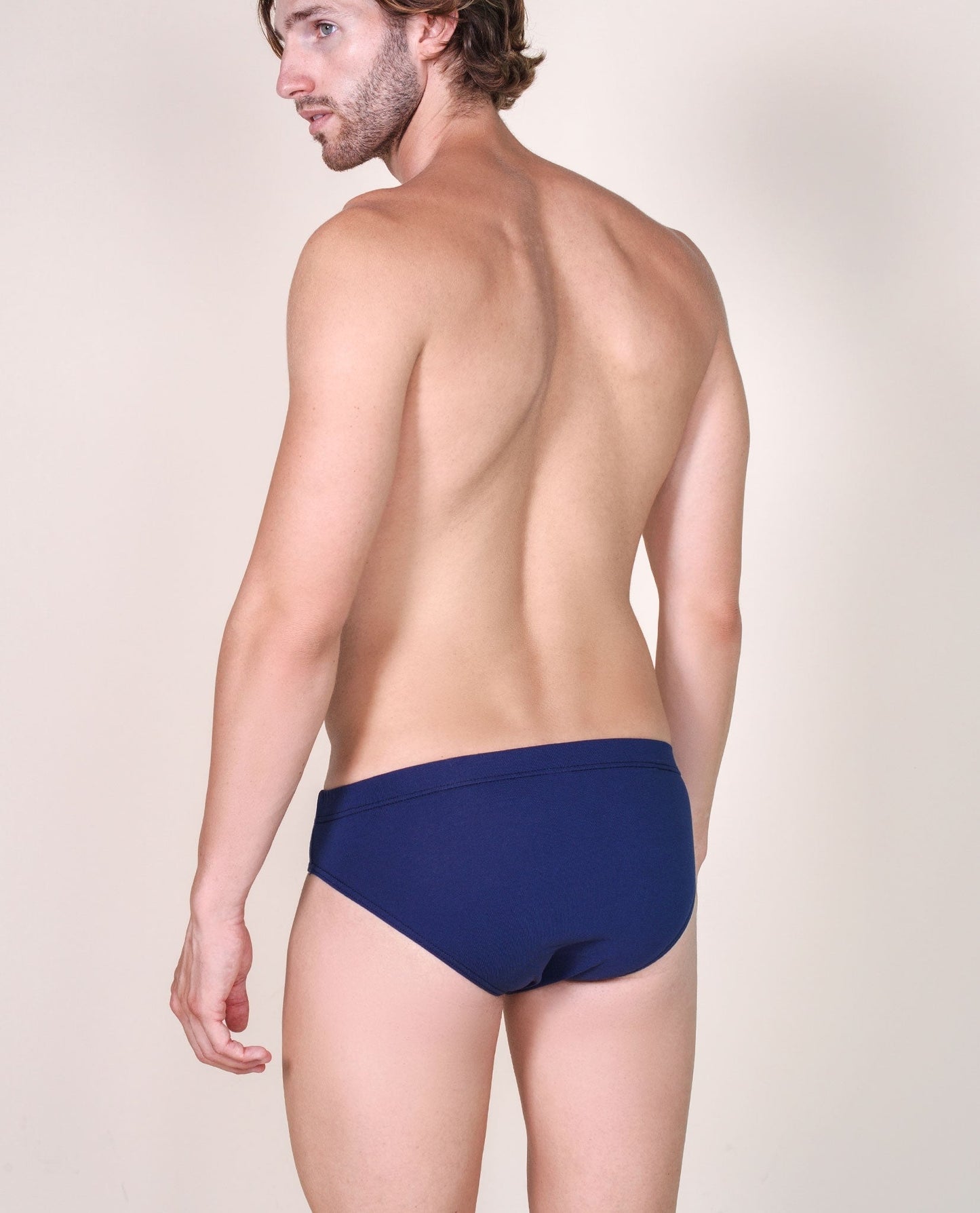 BASIC COTTON Premium Quality Italian Underwear Cotton Men's Briefs Without Fly. Proudly Made in Italy (983)