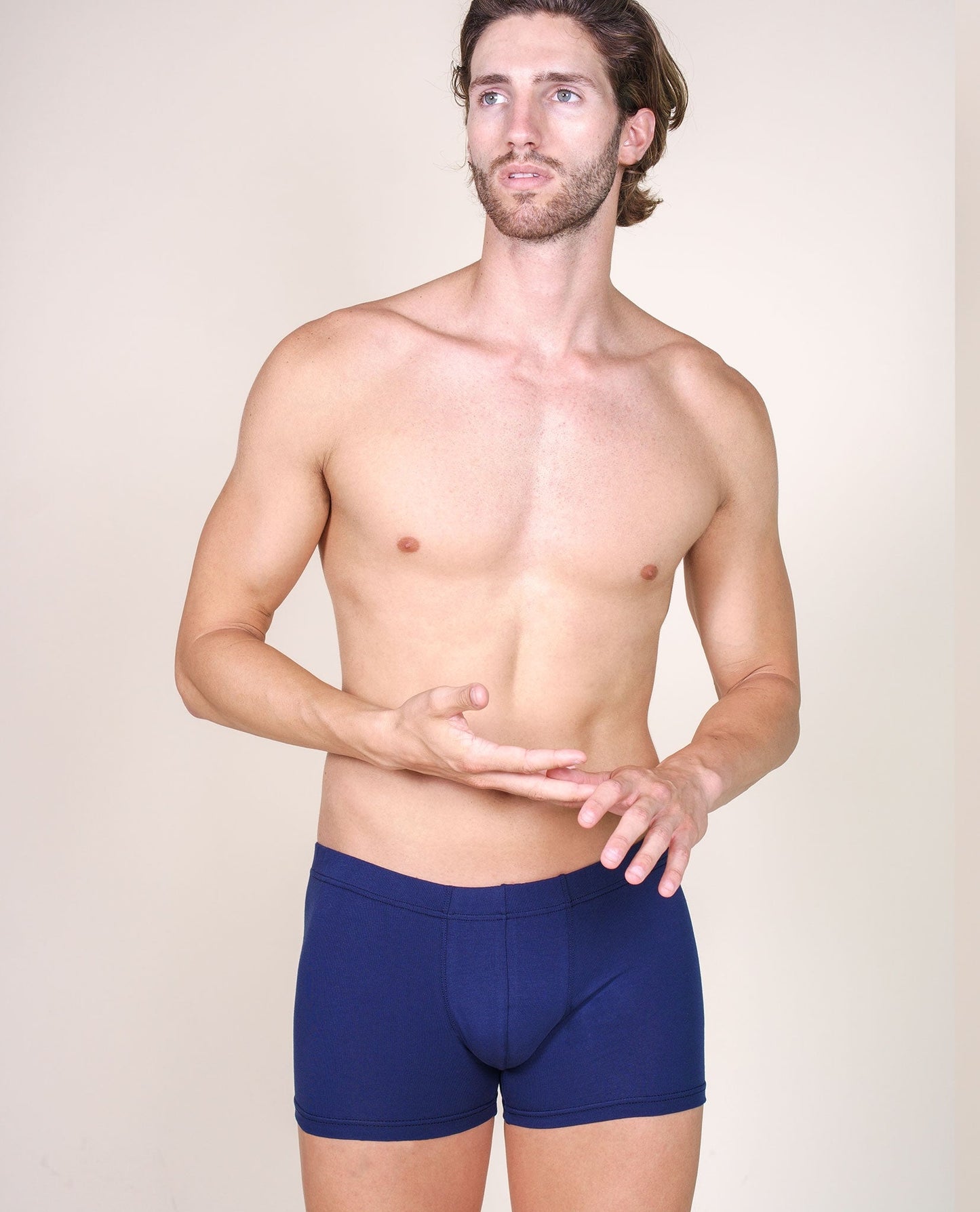 BASIC COTTON Premium Quality Italian Underwear Cotton Men's Boxers Without Fly. Proudly Made in Italy (984)