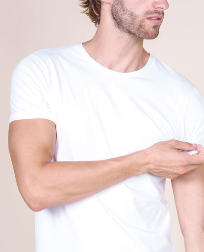 BASIC COTTON Free Spirit Premium Quality 100% Cotton Men's Crew Neck T-Shirt. Proudly Made in Italy.