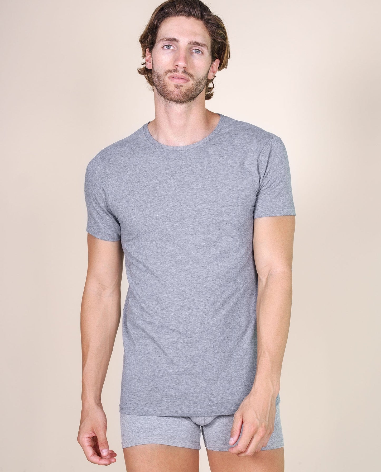BASIC COTTON Free Spirit Premium Quality 100% Cotton Men's Crew Neck T-Shirt. Proudly Made in Italy.