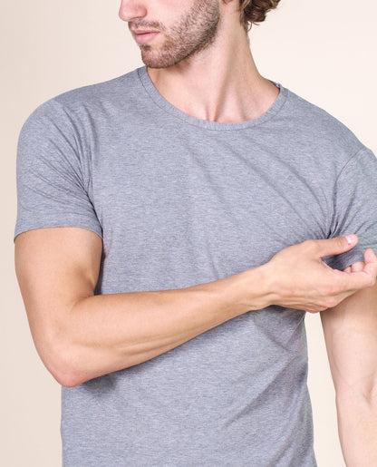 BASIC COTTON Free Spirit Premium Quality 100% Cotton Men's Crew Neck T-Shirt. Proudly Made in Italy.