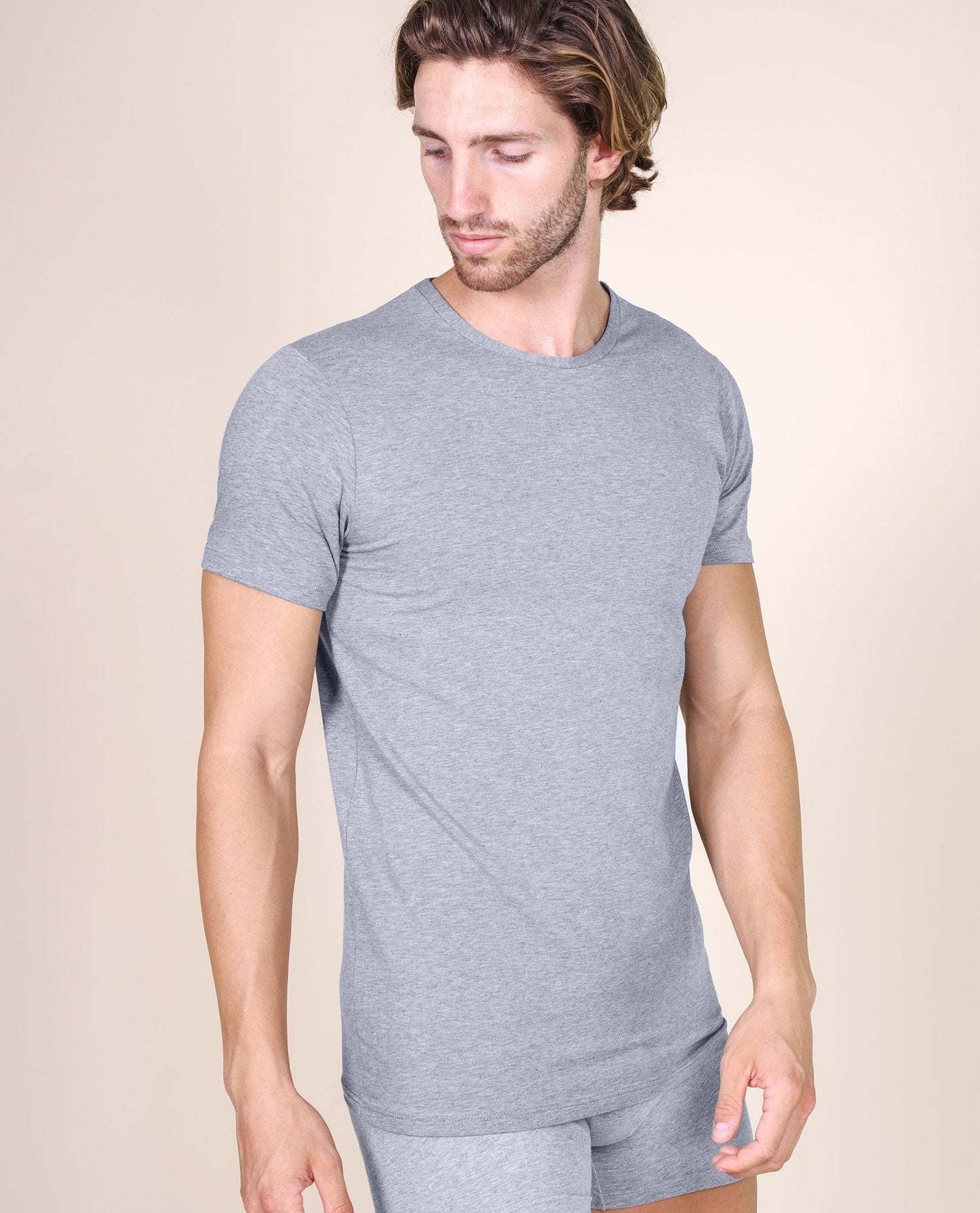 BASIC COTTON Free Spirit Premium Quality 100% Cotton Men's Crew Neck T-Shirt. Proudly Made in Italy.