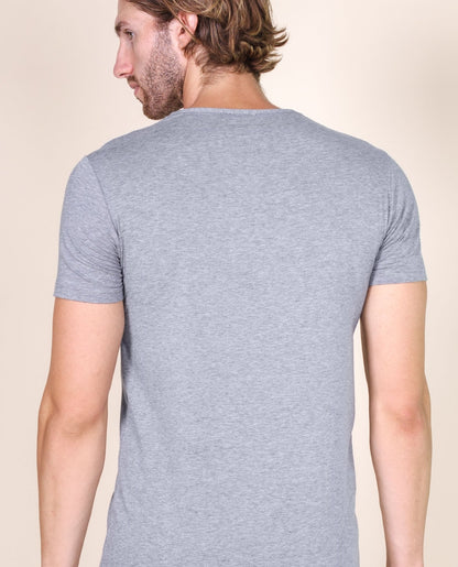 BASIC COTTON Free Spirit Premium Quality 100% Cotton Men's Crew Neck T-Shirt. Proudly Made in Italy.