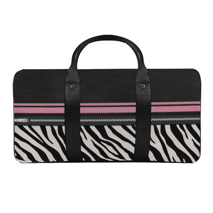 Zebra Print Large Travel Luggage Gym Bags Duffel Tote Bags