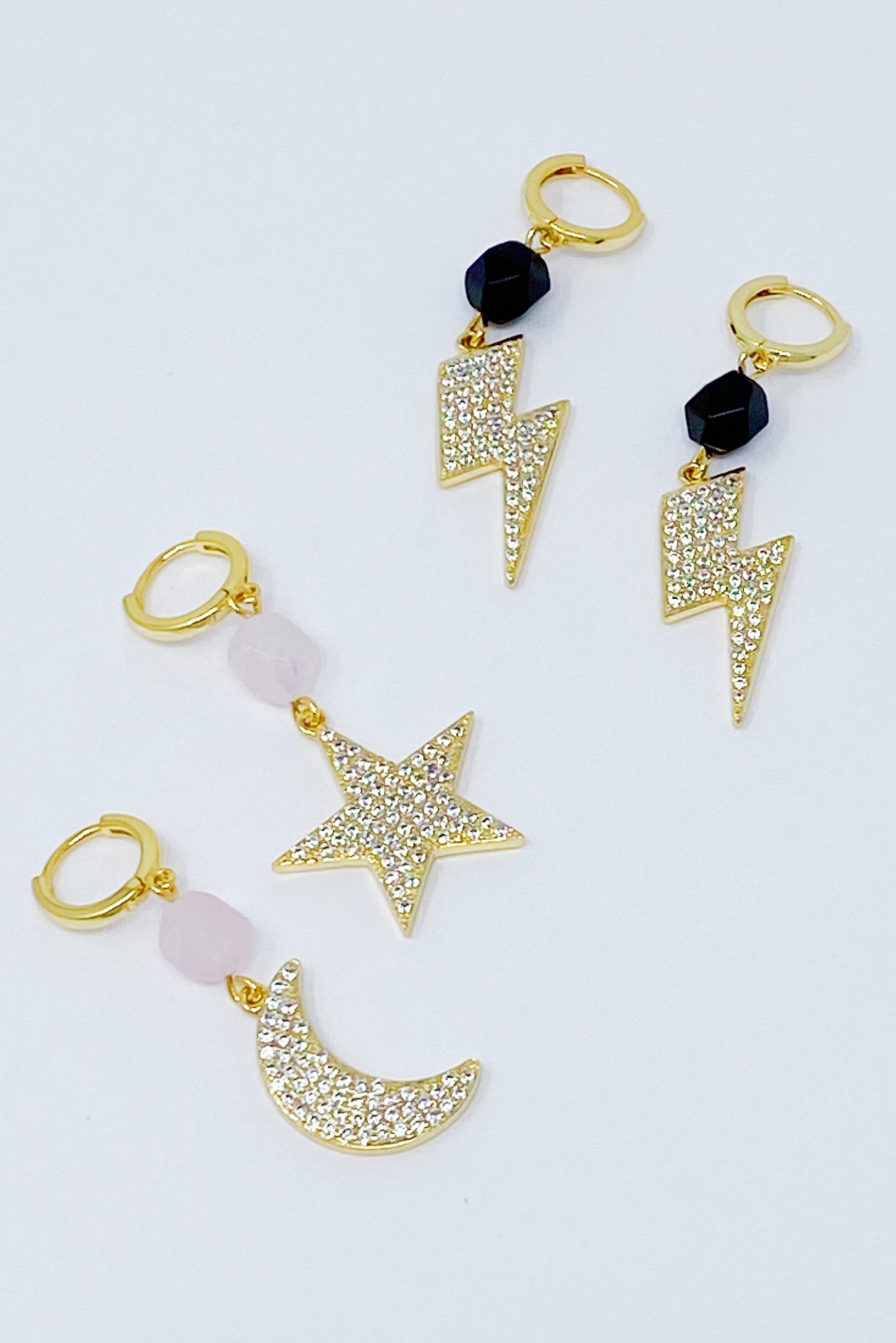 Shine From Sky Drop Earrings