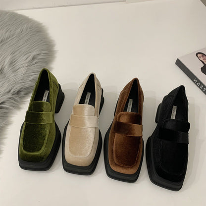 Chunky Platform Suede Casual Women Shoes