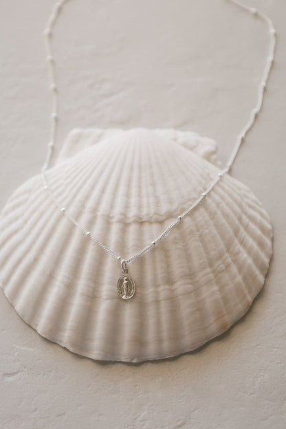 Miraculous Medal Necklace in 925 Sterling Silver