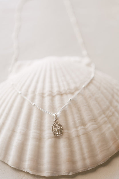 Miraculous Medal Necklace in 925 Sterling Silver